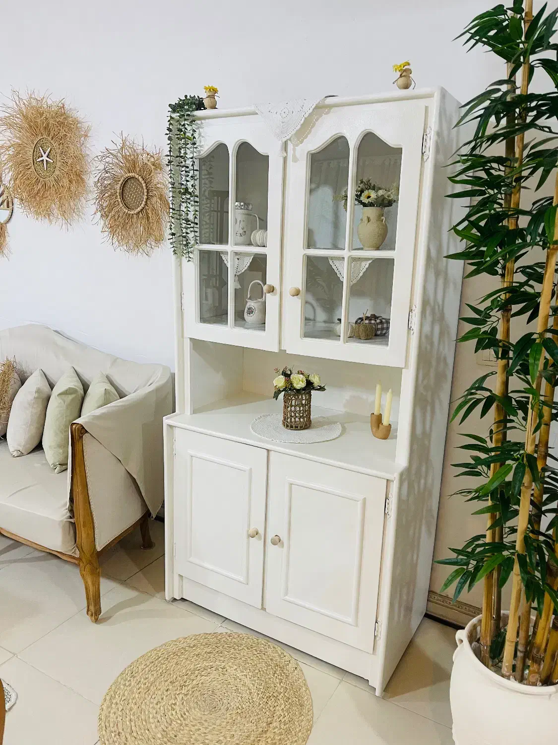 کمد کتابخانه ویترین کافی بار چوب گردو اصل|بوفه، ویترین، کنسول|هشتگرد, شهرک اداری|دیوار