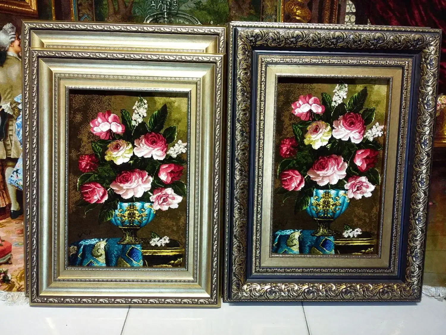 تابلو فرش گل کادویی سایز بزرگ|تابلو فرش|تهران, علم و صنعت|دیوار