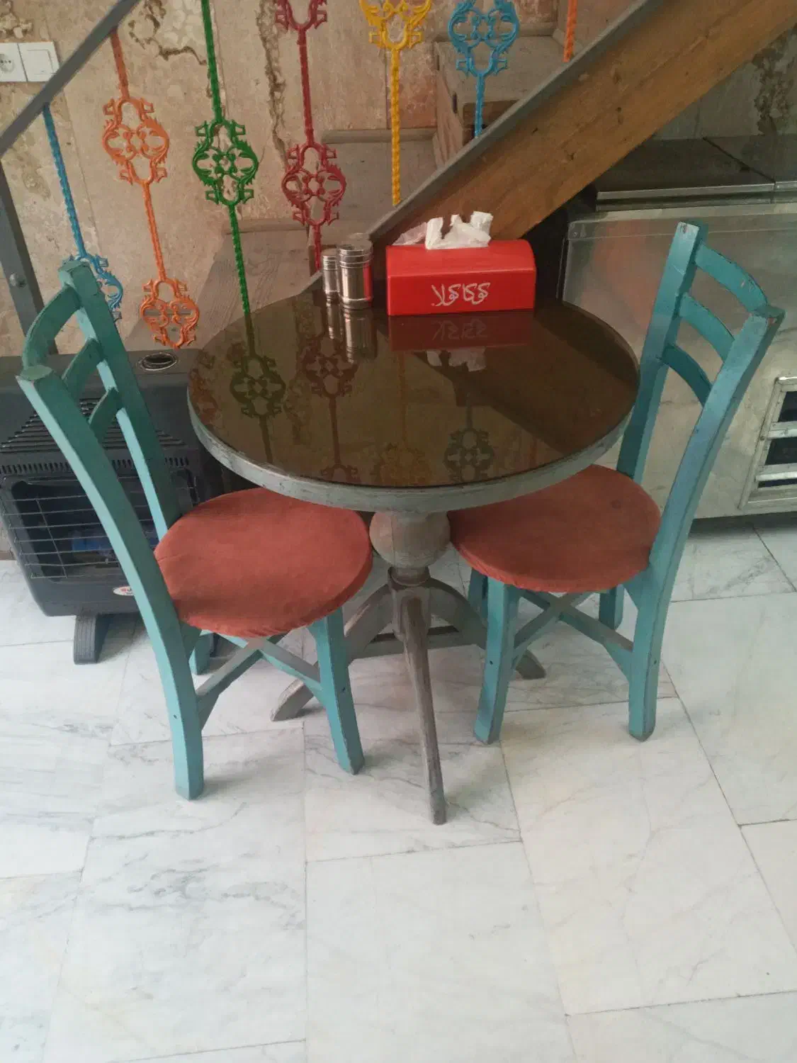 میز وصندلی کافه|میز و صندلی غذاخوری|فشم, |دیوار