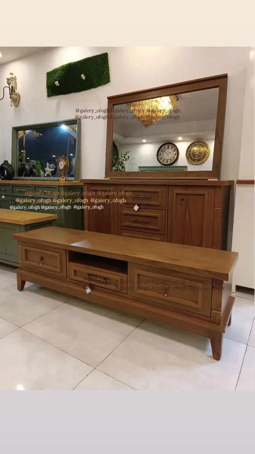 کنسول شیک تمام چوب مدل سرو|میز تلویزیون|رشت, استقامت ۱|دیوار