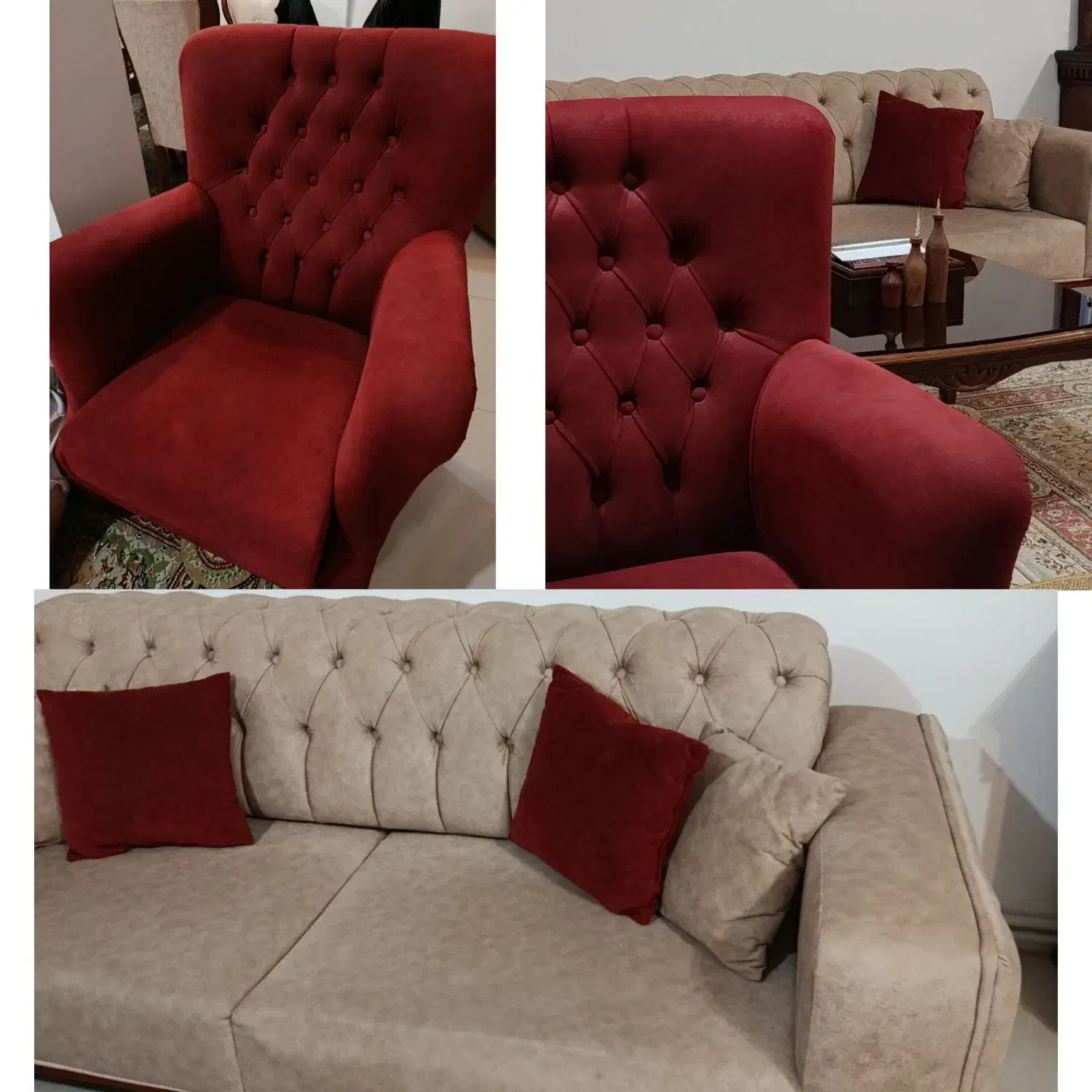 نیم ست چستر|مبلمان خانگی و میز عسلی|کرمانشاه, |دیوار