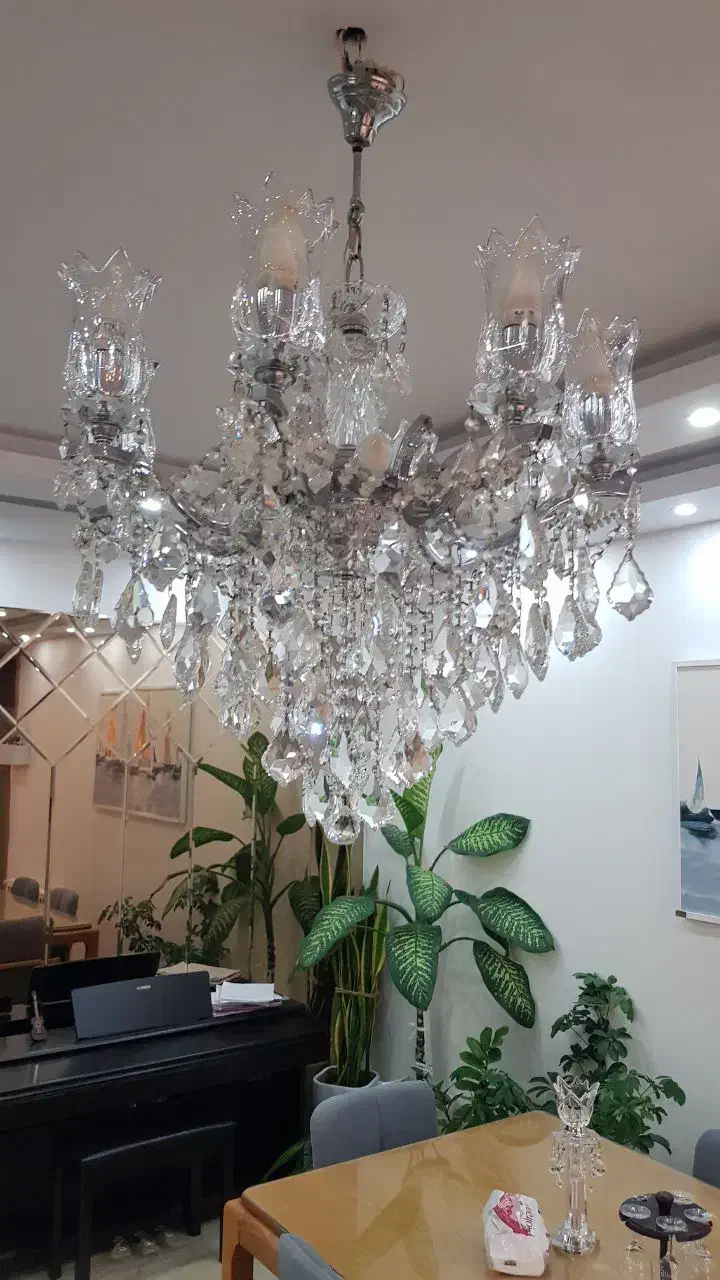 لوستر کریستالی|لوستر و چراغ آویز|تهران, مجیدیه|دیوار