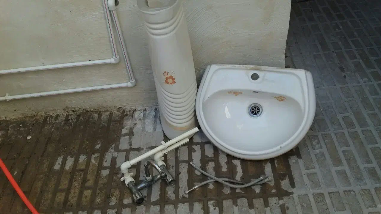 روشویی کامل فقط نصب میخواد|لوازم سرویس بهداشتی|ثلاث باباجانی, |دیوار