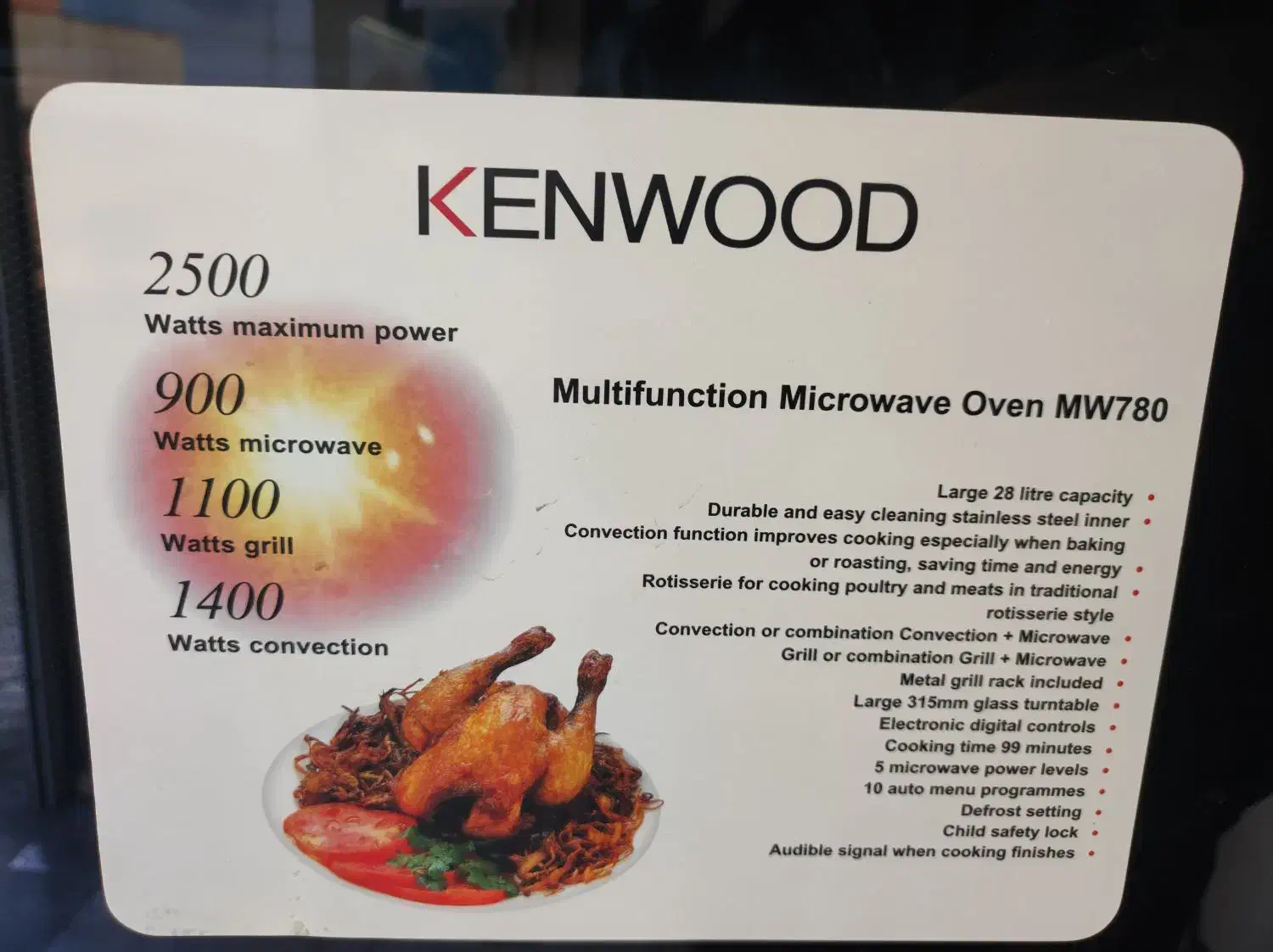 مایکروفر کن وود اصلی|اجاق گاز و لوازم برقی پخت‌وپز|گرگان, |دیوار