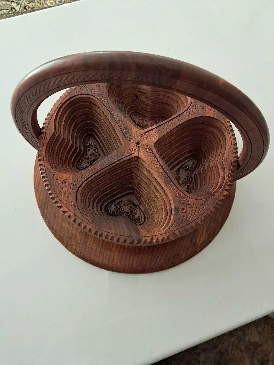 ظرف اردور خوری چوبی نو|صنایع دستی و سایر لوازم تزئینی|ساری, |دیوار