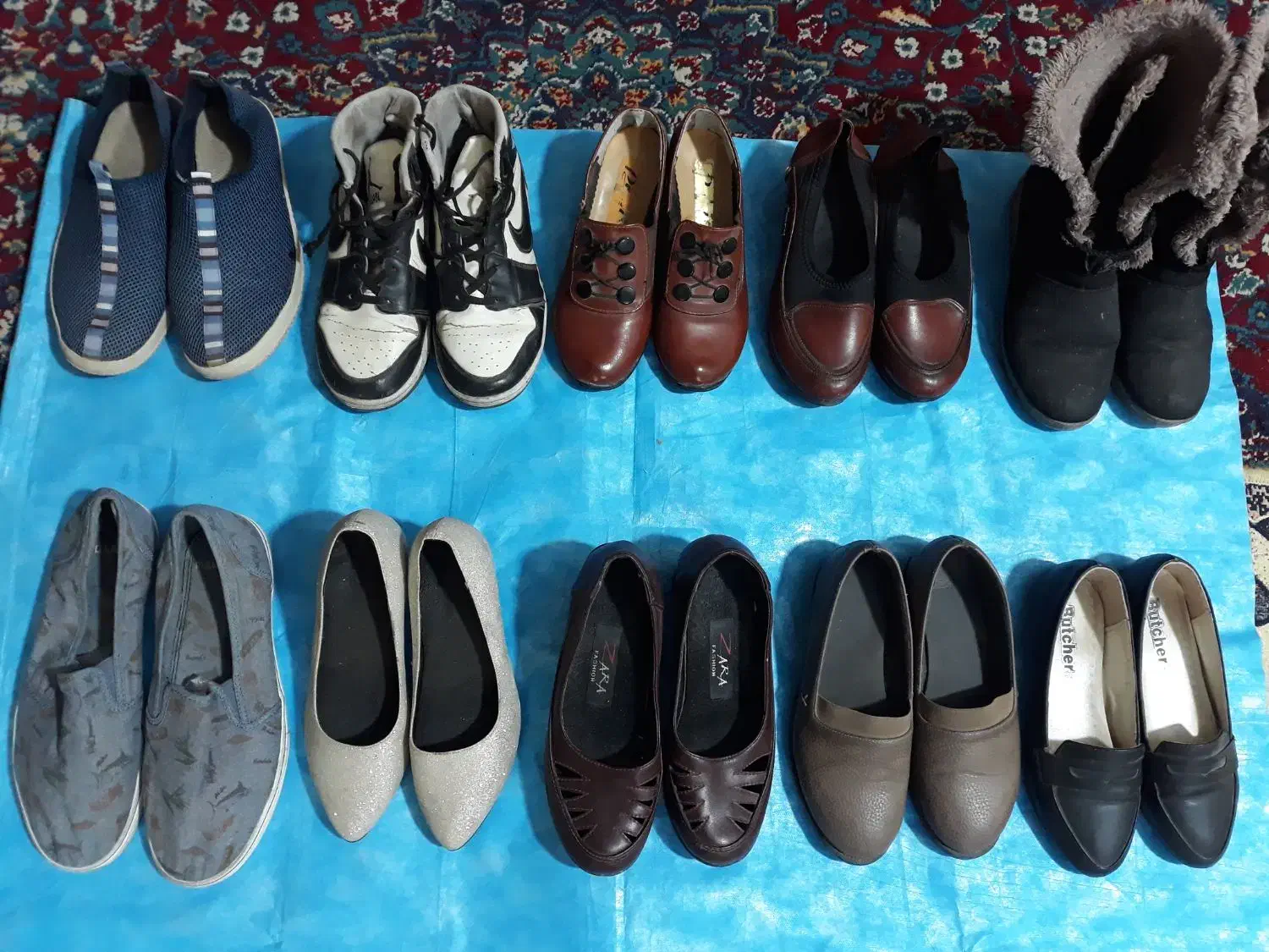 ده جفت کفش همگی سالم|کیف، کفش، کمربند|گرگان, |دیوار