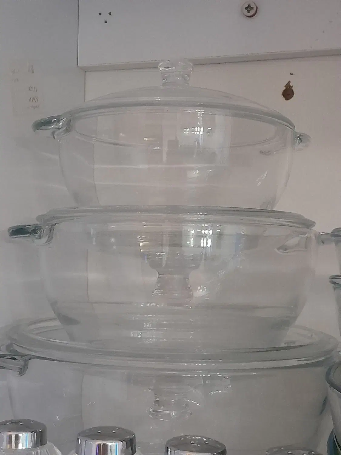 قابلمه سه تیکه پیرکس درب دار|ظروف پختوپز|گلبهار, شهر جدید گلبهار|دیوار