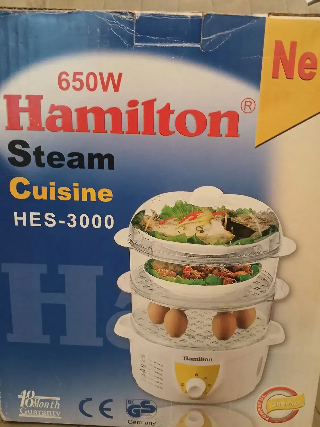 دستگاه بخار پز  هامیلتون  ، کاملا نو و آکبند|اجاق گاز و لوازم برقی پخت‌وپز|رشت, گلزاران|دیوار