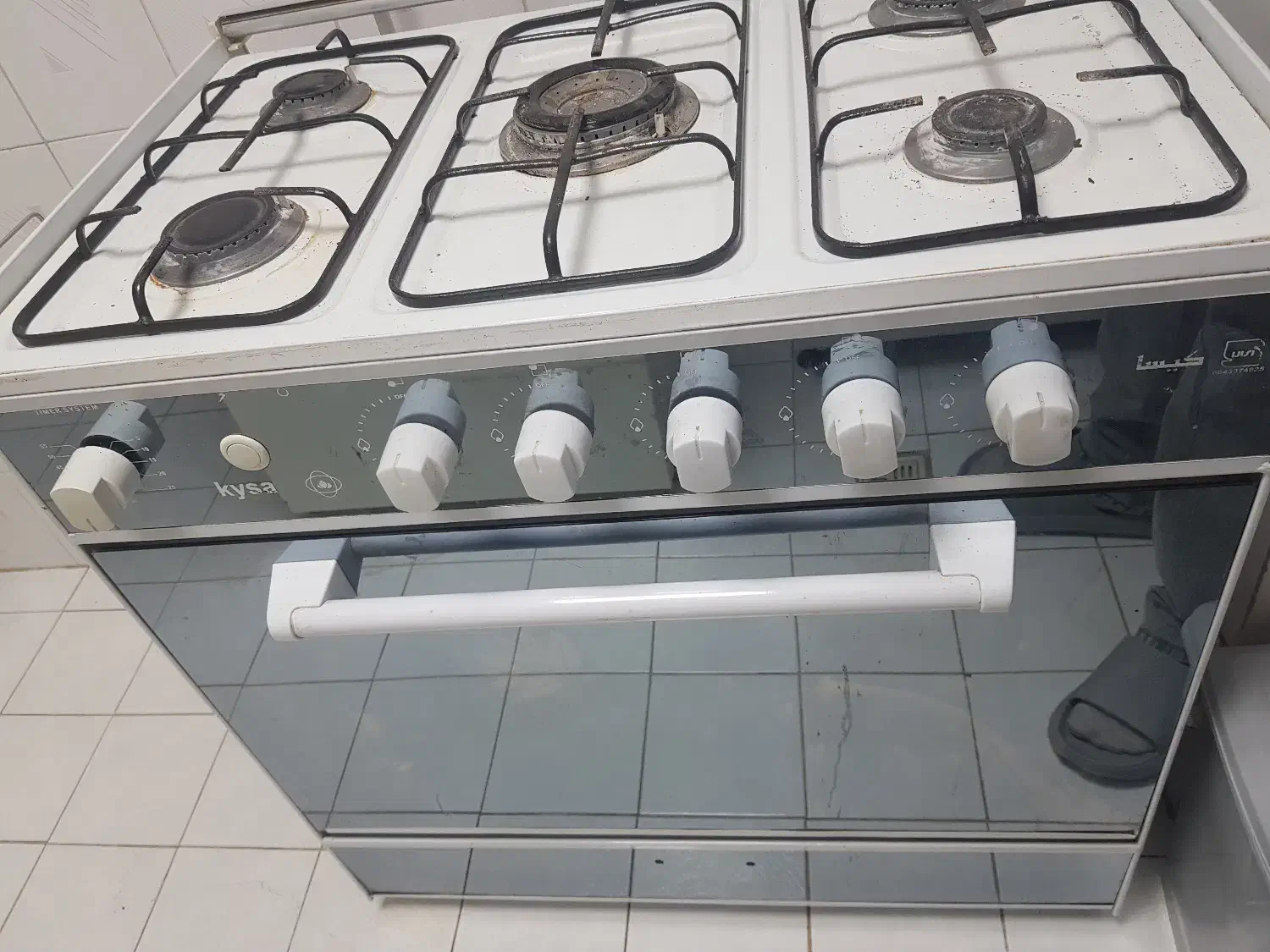 اجاق گاز پنج شعله طرح فر|اجاق گاز و لوازم برقی پخت‌وپز|سنندج, |دیوار