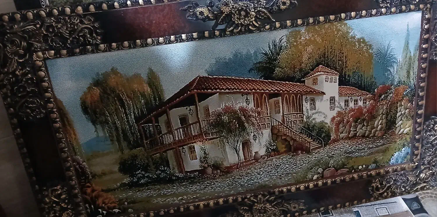 دو عدد تابلو در حد نو|تابلو فرش|ابهر, |دیوار