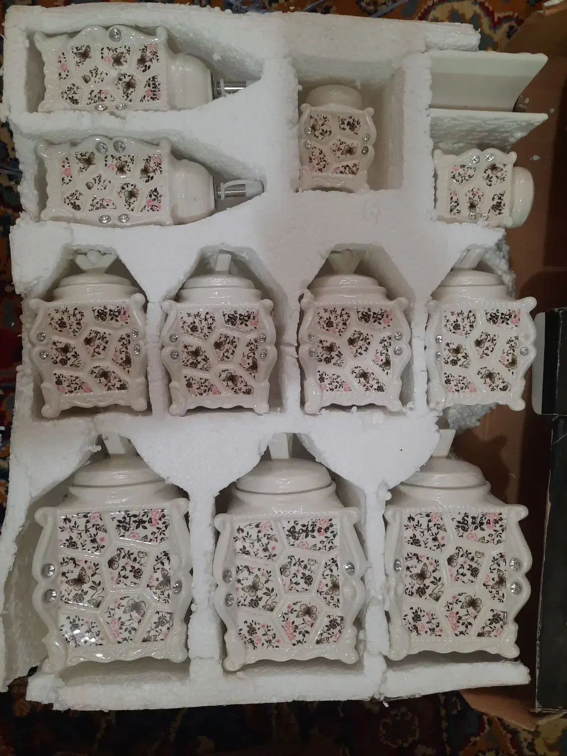 سرویس پاسماوری سرامیکی کاملا نو|ظروف سرو و پذیرایی|نهاوند, |دیوار