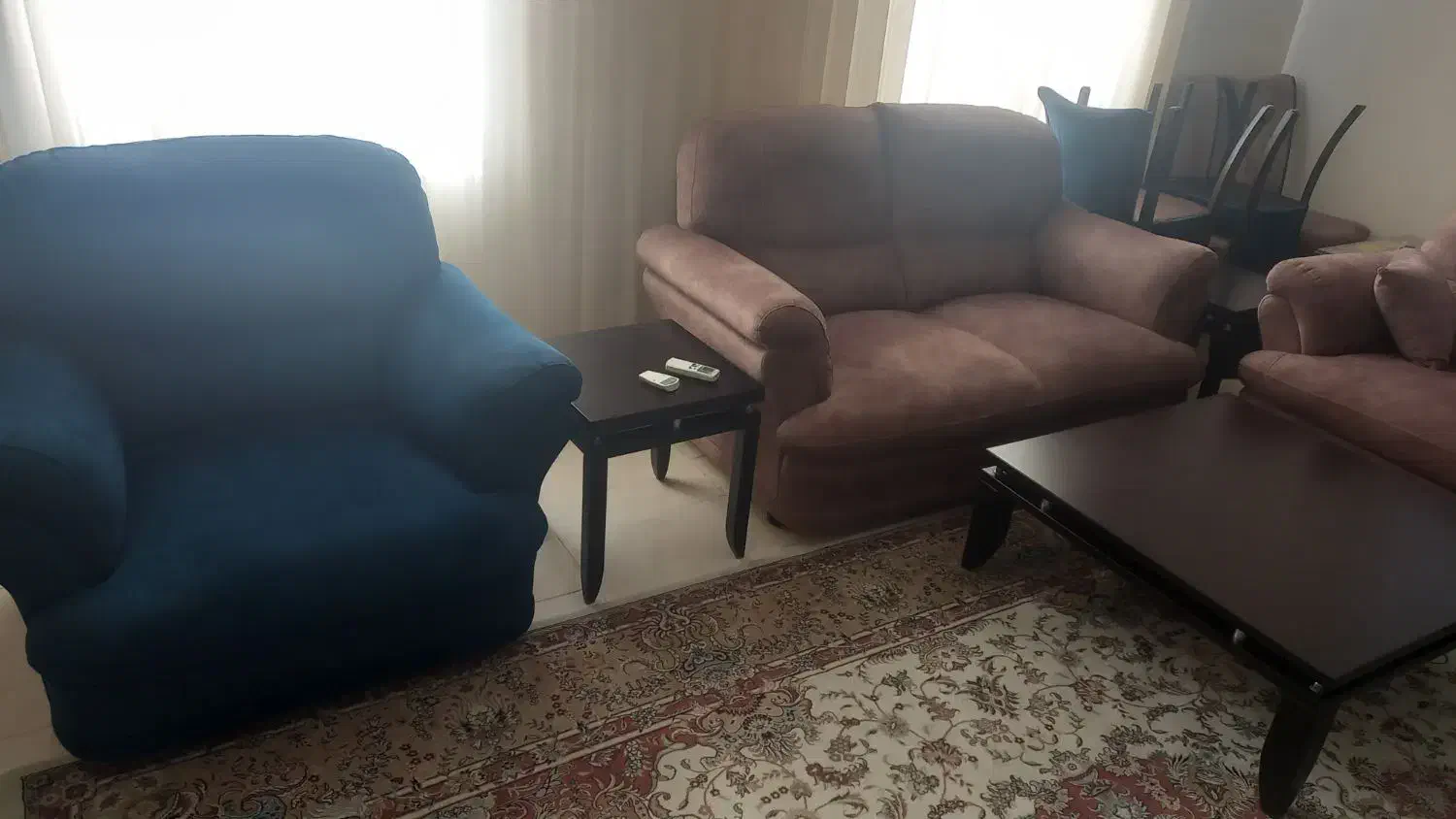 مبلمان ۸ نفره راحتی بهمراه ناهارخوری ۶ نفره ست|مبلمان خانگی و میز عسلی|تهران, قاسمآباد|دیوار