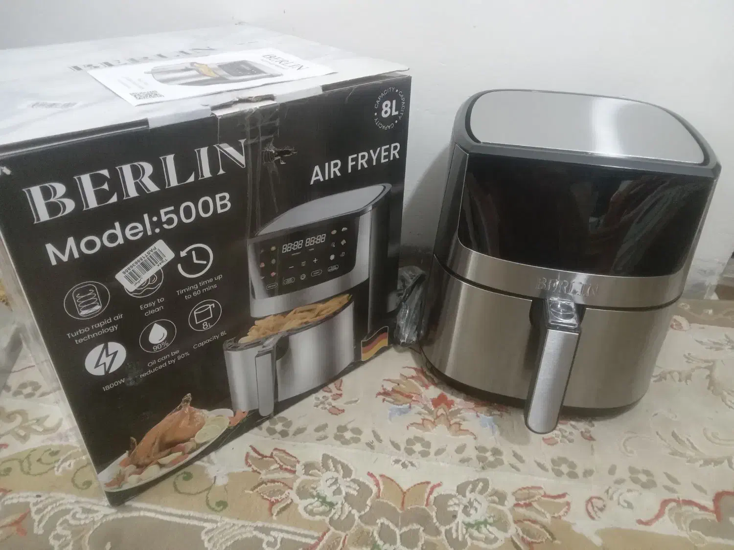 سرخ کن بدون روغن برلین نواکبند|اجاق گاز و لوازم برقی پختوپز|گرگان, |دیوار