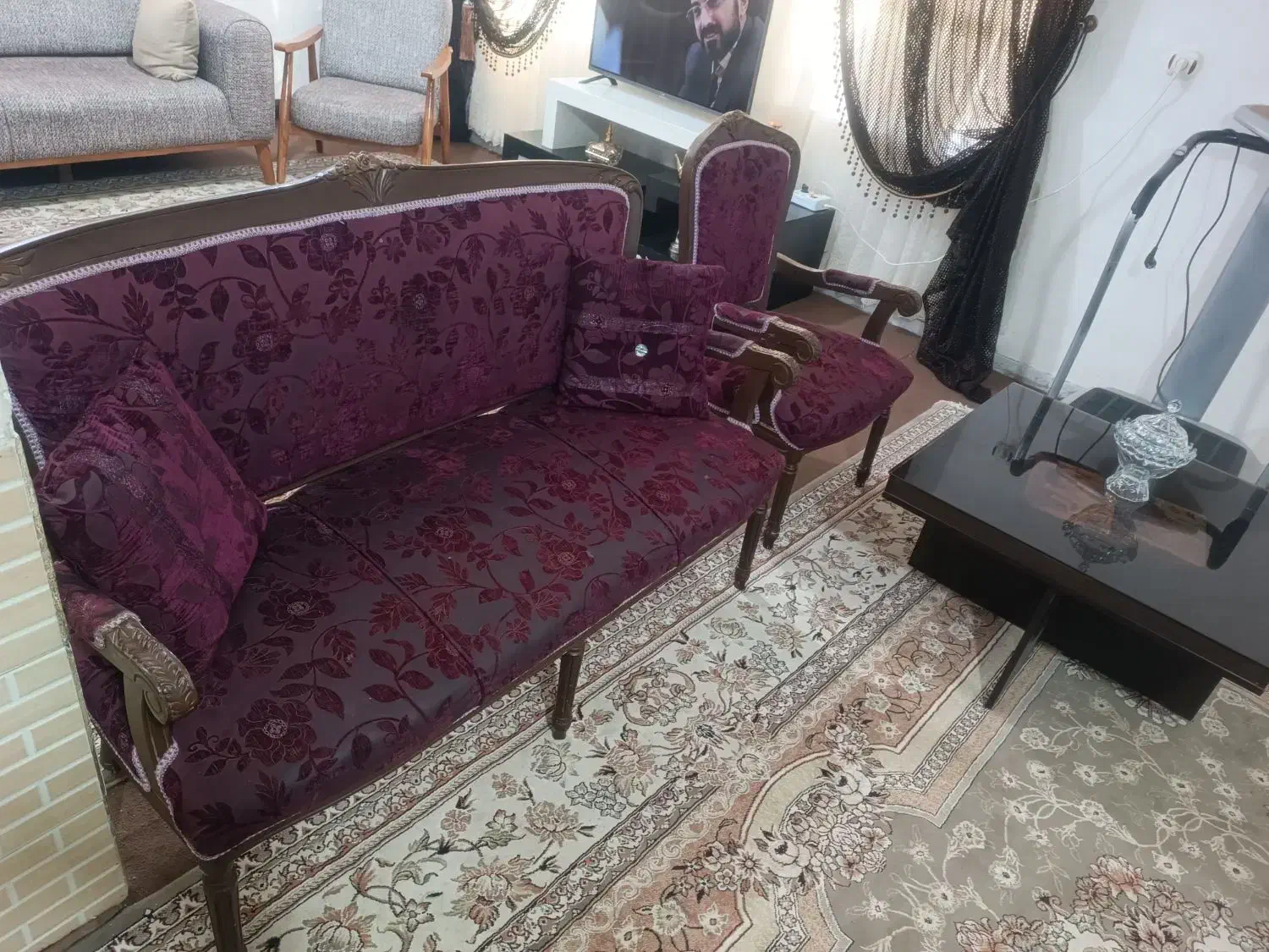 مبل با جوب بسیار عالی|مبلمان خانگی و میز عسلی|طاغنکوه, |دیوار