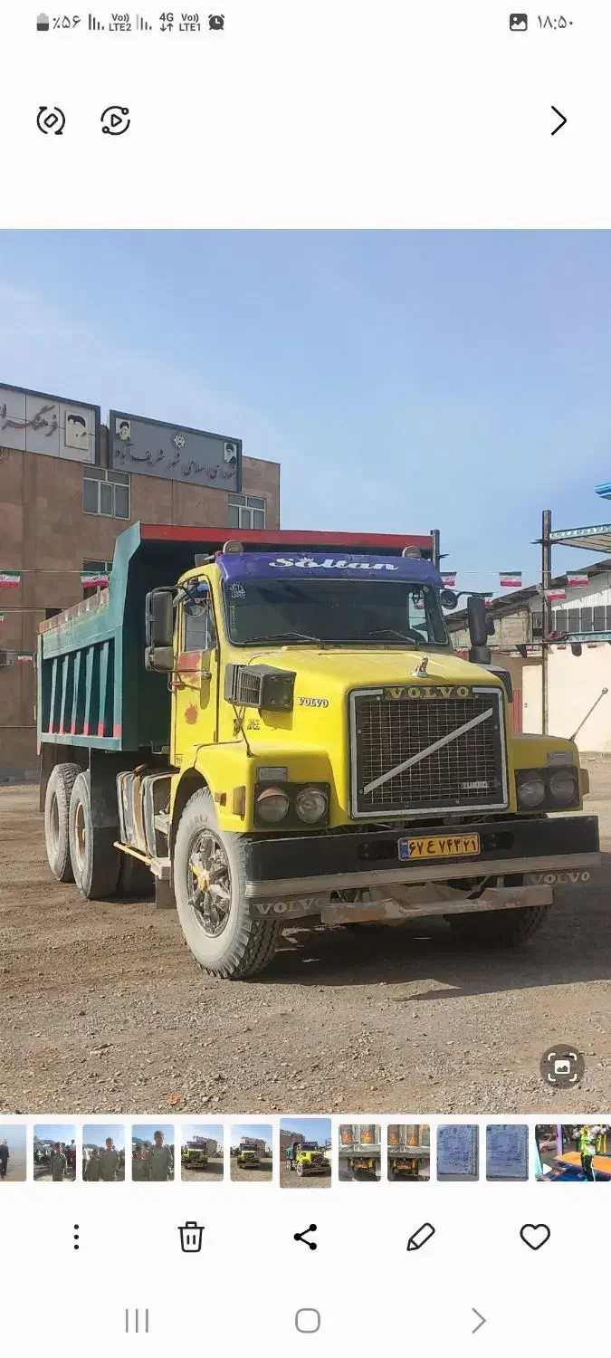 ولوو  کمپرسیN12 دهچرخ مدل۵۹|خودرو سنگین|پاکدشت, پاکدشت (مامازند)|دیوار