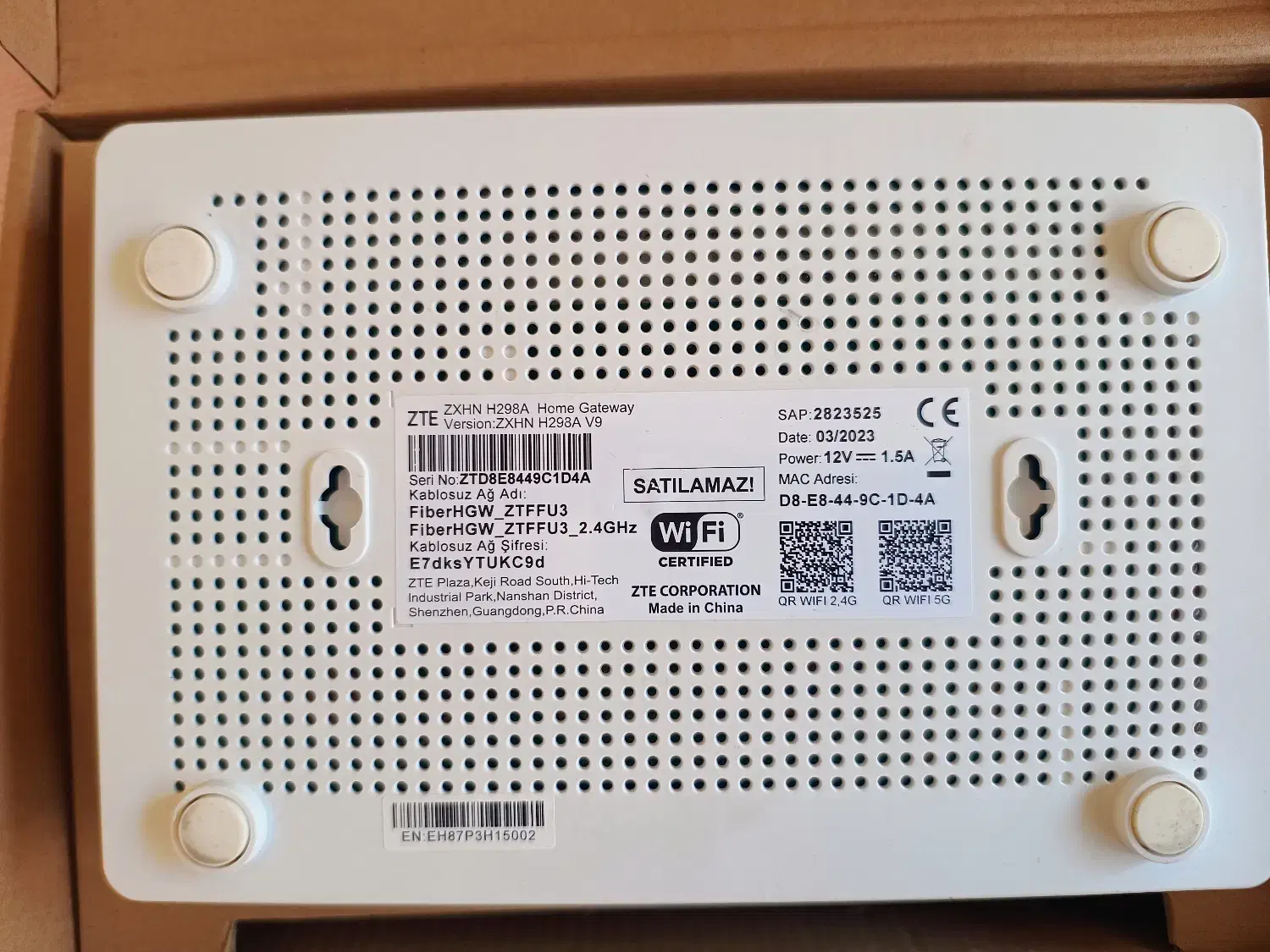 مودم و روتر دو بانده ZTE H298A|مودم و تجهیزات شبکه|تهران, زیبادشت|دیوار