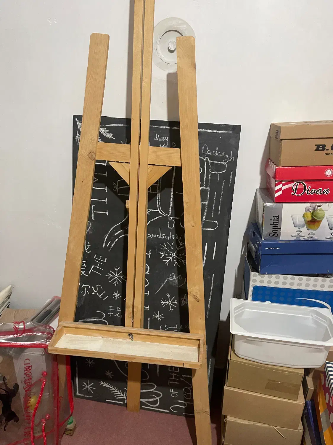 تخته سیاه به همراه سه پایه چوبی|لوازم التحریر|ابهر, |دیوار