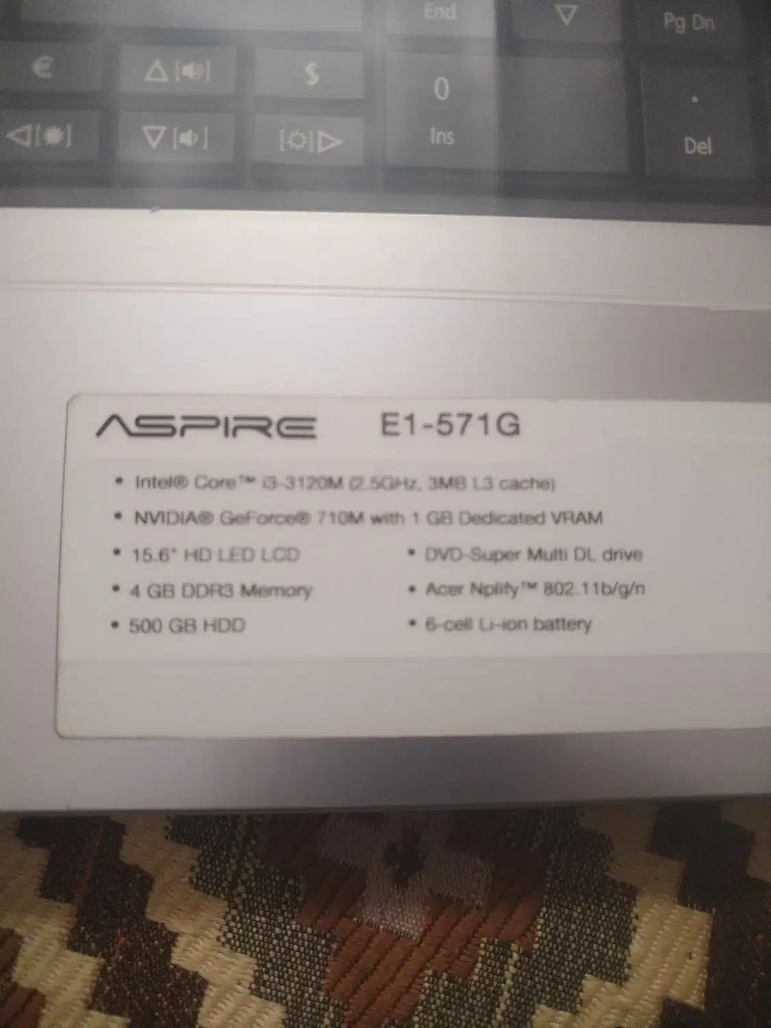 لپ تاب acer|رایانه همراه|قزوین, |دیوار