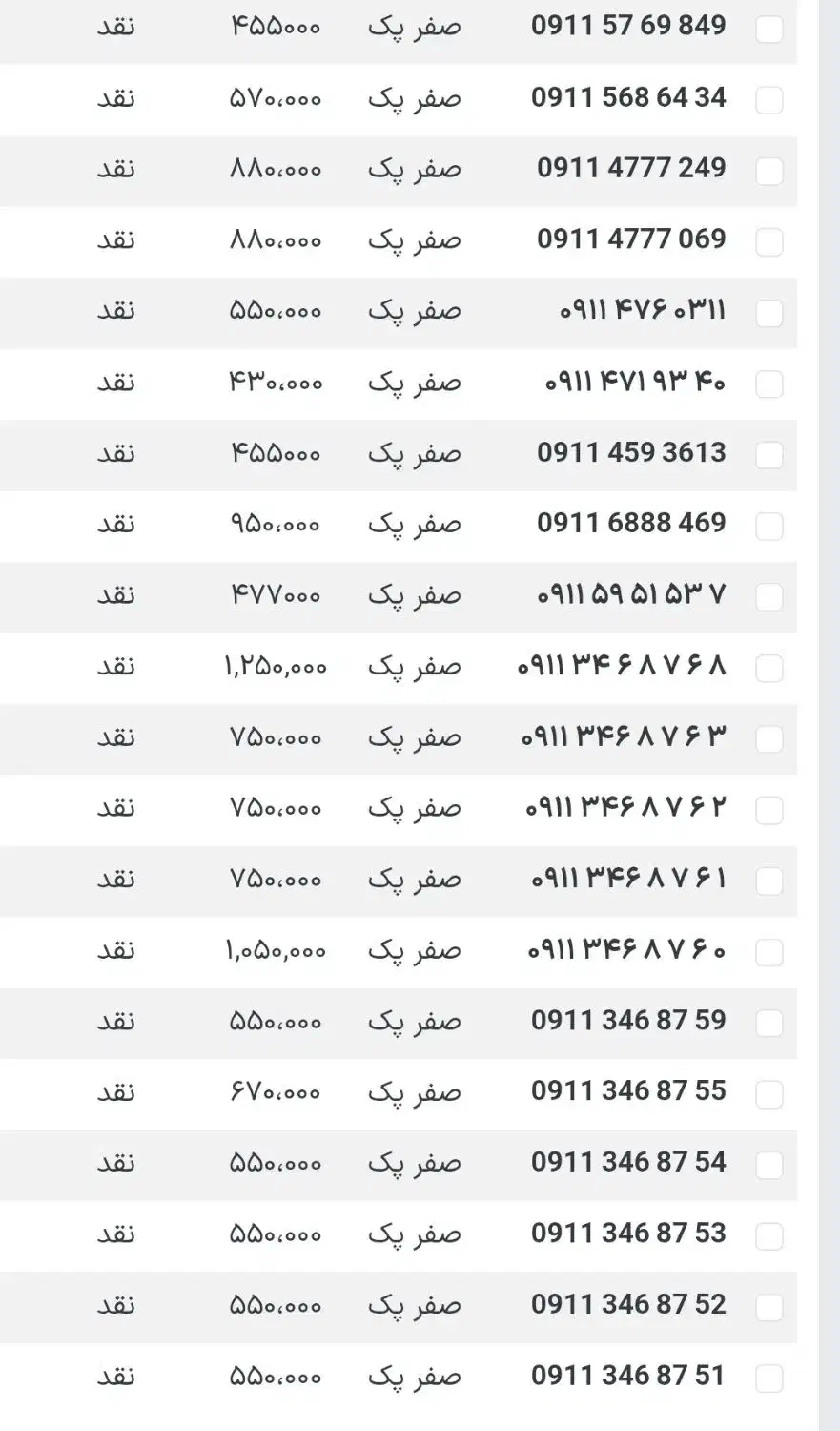 09111405034 دایمی قدیمی صفر|سیم‌کارت|رشت, حاجی آباد|دیوار