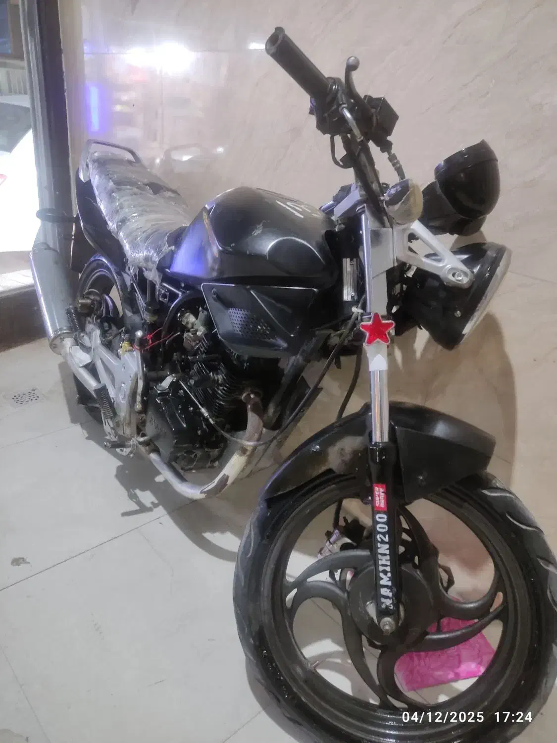 نامی 200 طرح آپاچی مزایده مدل 92|موتورسیکلت|چهارباغ, |دیوار