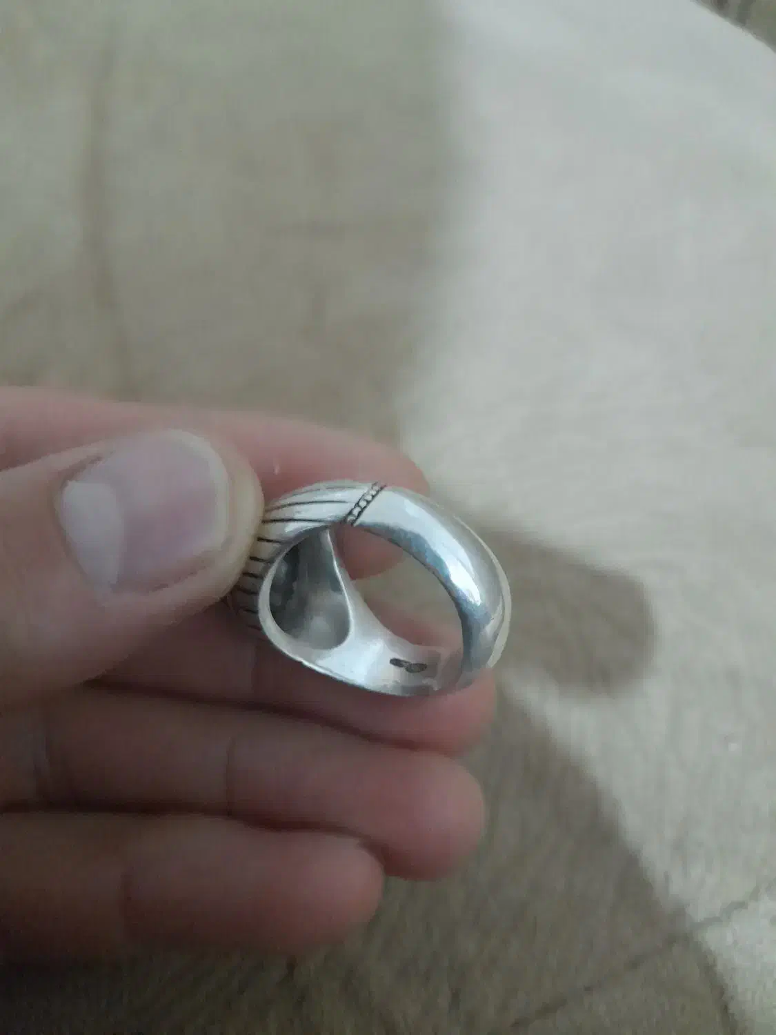 انگشتر نقره عقیق یمن  وقلم|جواهرات|خرم‌آباد, |دیوار