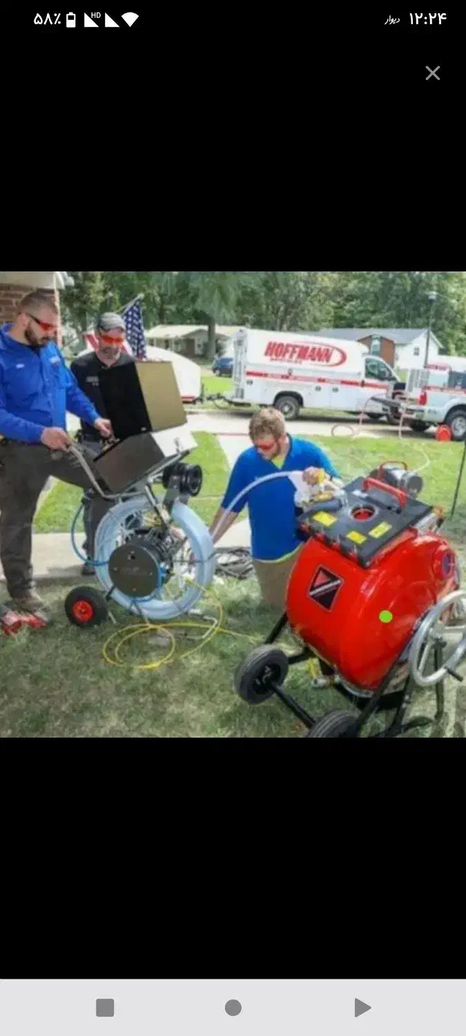 لوله بازکنی‌ منجزی فنر زنی لایروبی با پمپ هوا|خدمات پیشه و مهارت|اهواز, زیتون کارمندی|دیوار