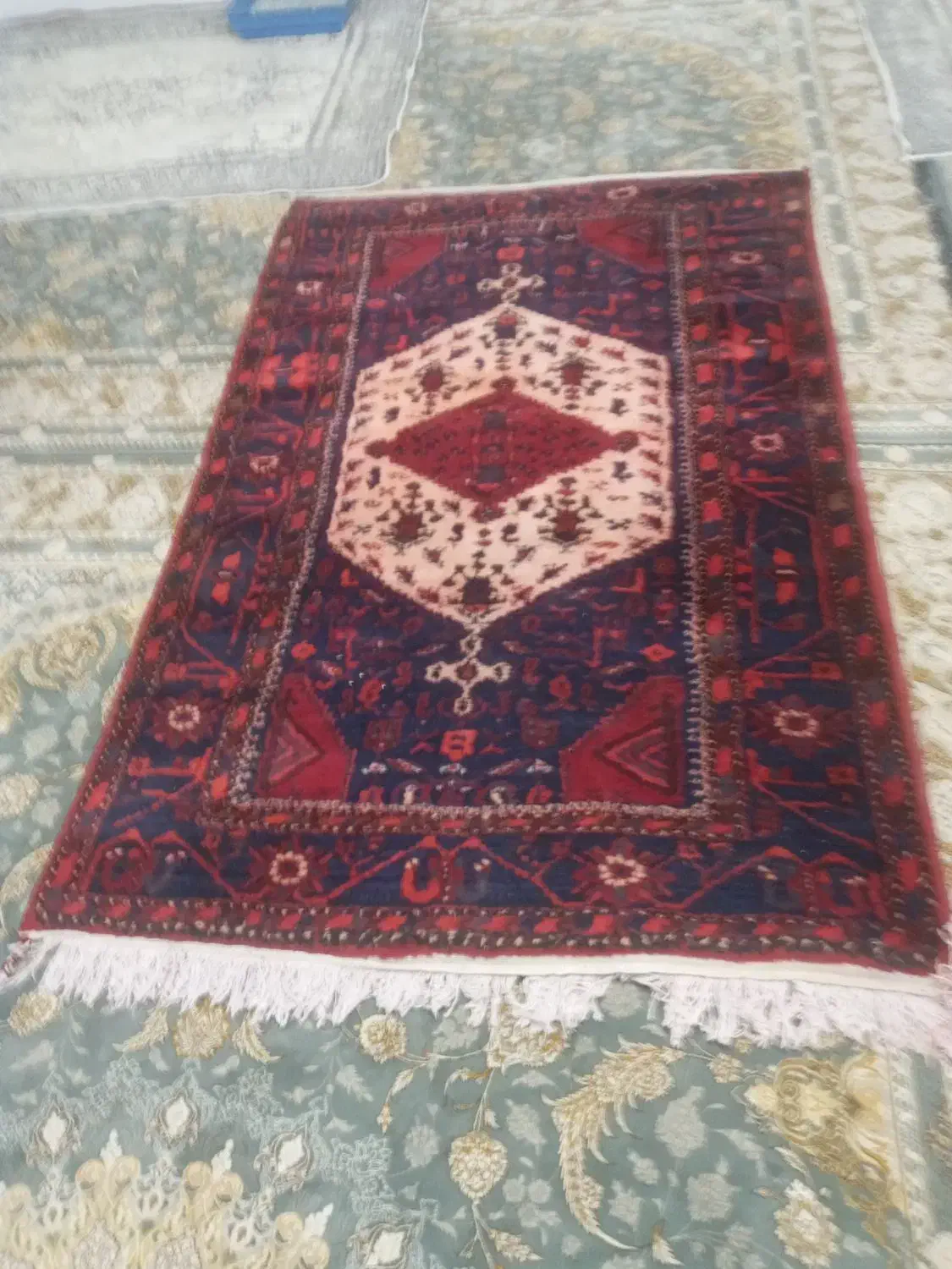 قالیچه دست بافت ۳عددیک در۳و۵عددایکی برفرش خوب|فرش|خرمدره, |دیوار