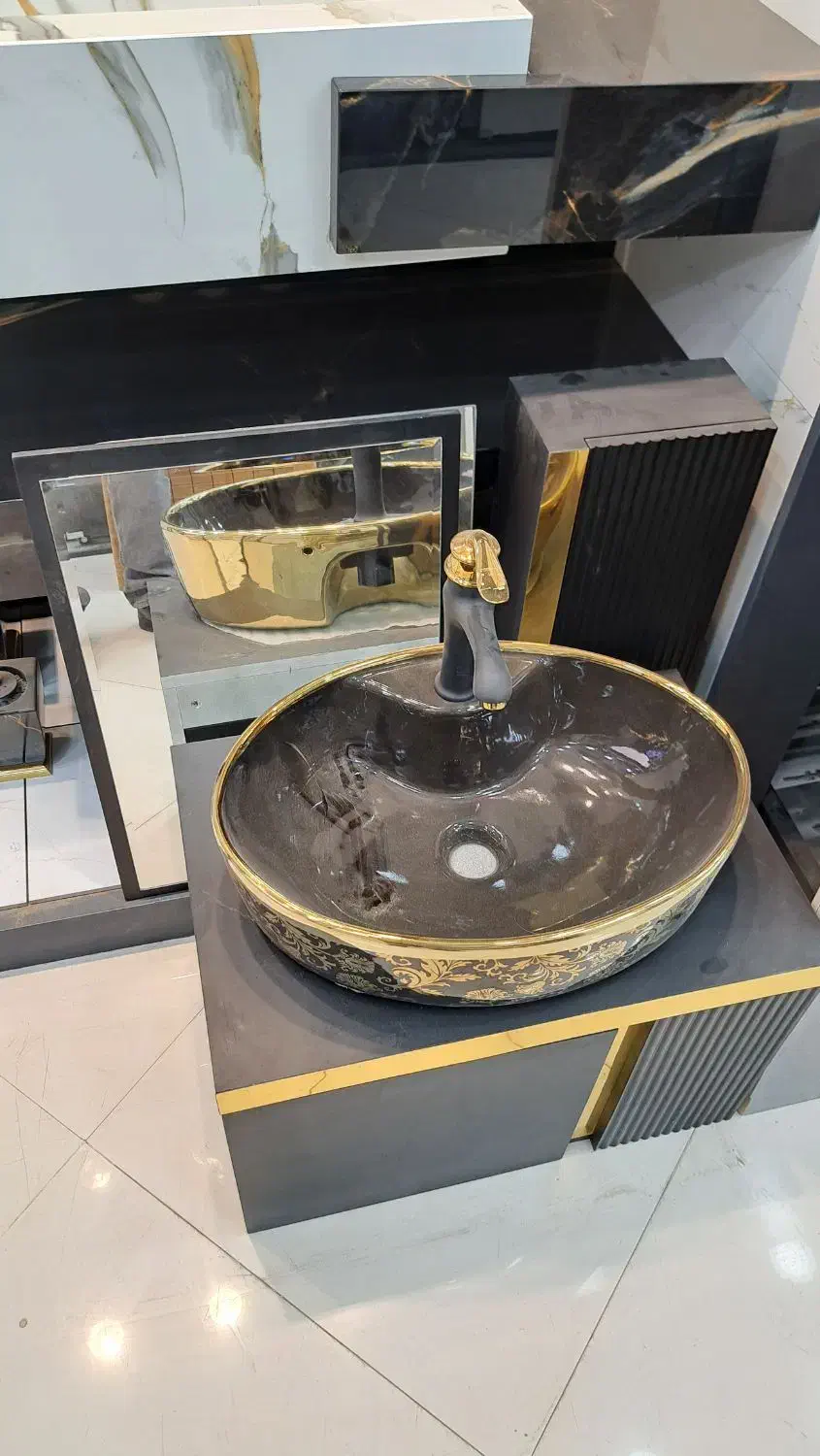 روشویی مشکی|لوازم سرویس بهداشتی|رباطکریم, رباطکریم|دیوار