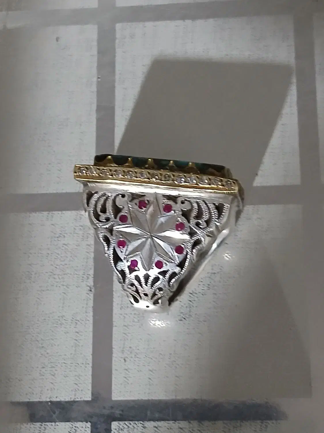 انگشتر فیروزه اصل دست ساز|جواهرات|سربیشه, |دیوار