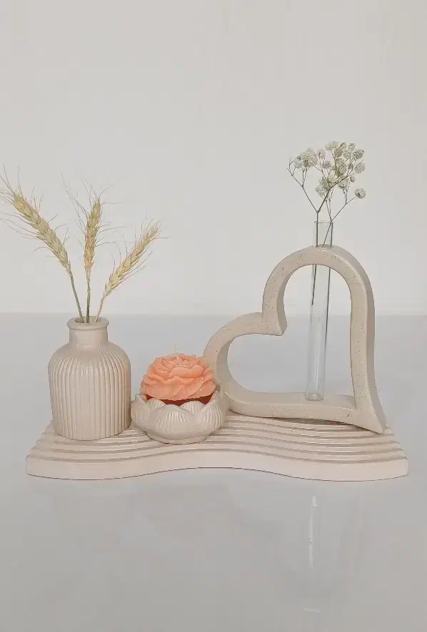 ست دکوری سنگی و شمع تزئینی|صنایع دستی و سایر لوازم تزئینی|مرودشت, علیآباد|دیوار