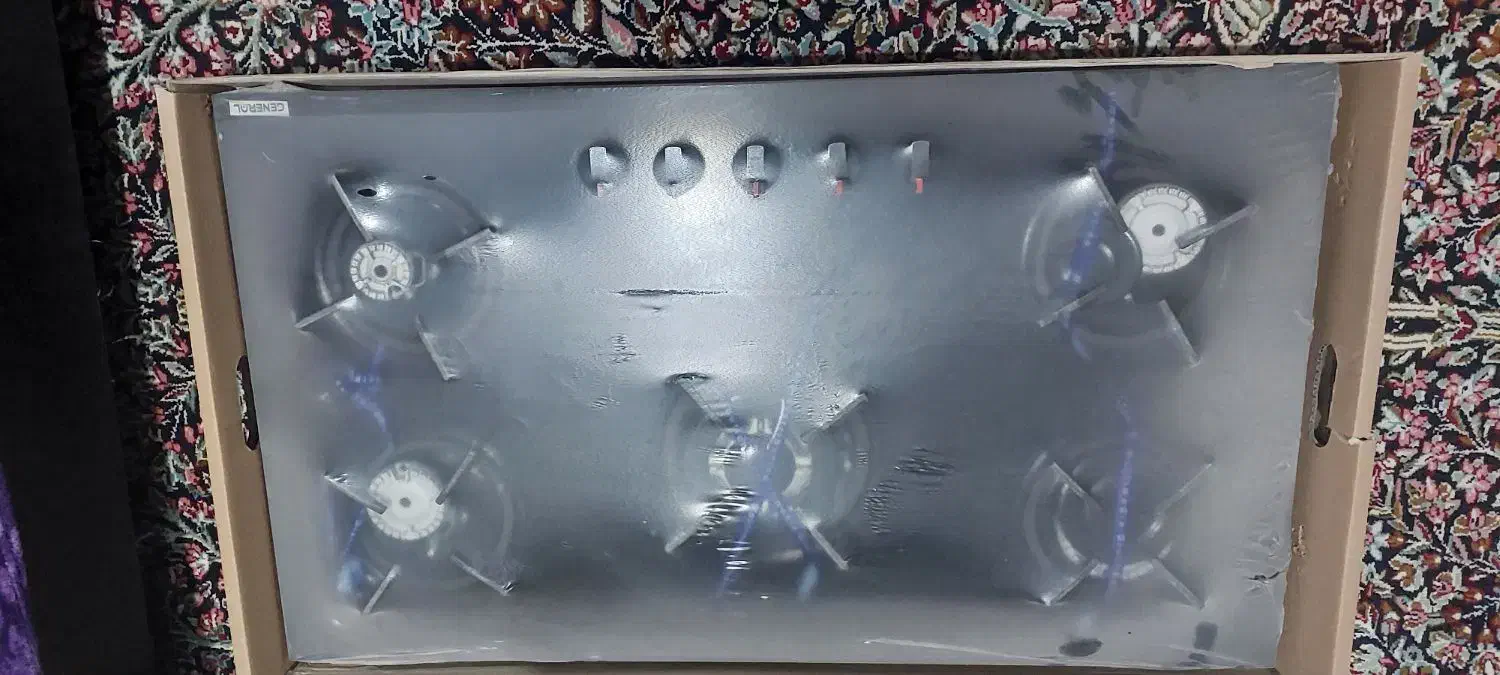 گاز صحفه ای شیشه ای نو|اجاق گاز و لوازم برقی پختوپز|عنبرآباد, |دیوار