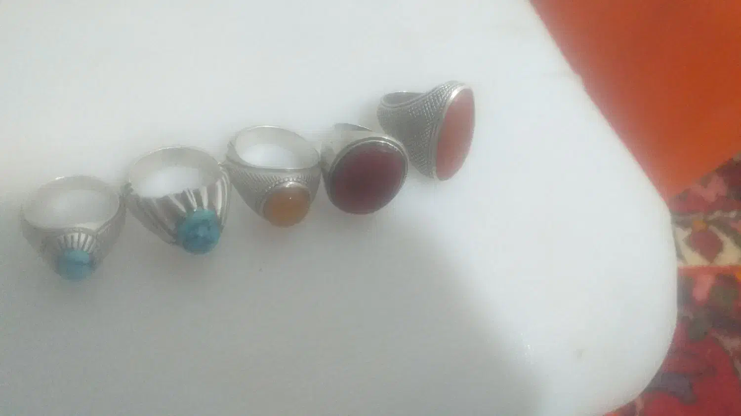 ۵عدد انگشتر نقره|جواهرات|خمینیشهر, |دیوار