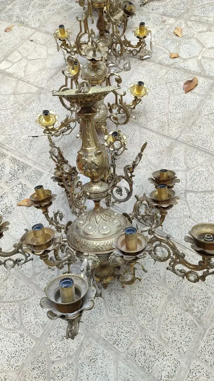 فروش وخرید لوستر برنزی|لوستر و چراغ آویز|تهران, ونک|دیوار