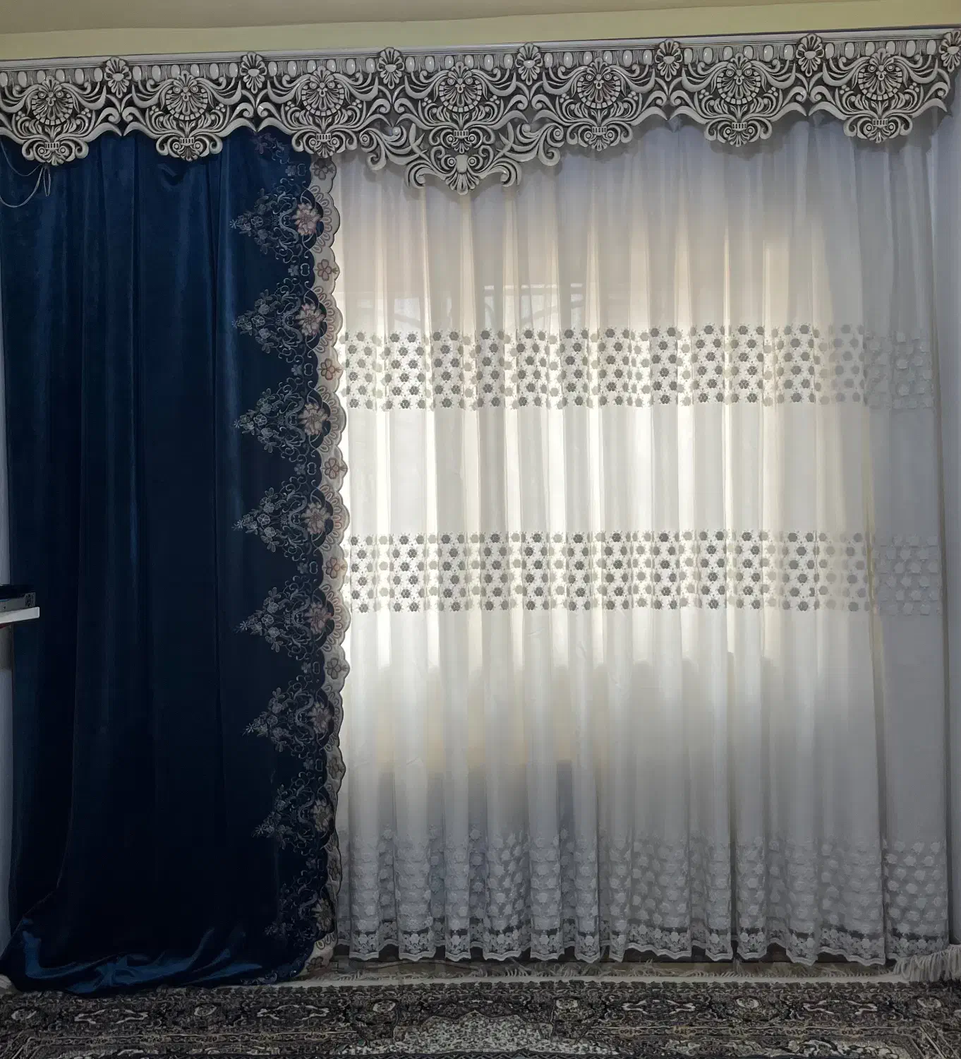 پرده سه متری|پرده، رانر، رومیزی|مینودشت, |دیوار