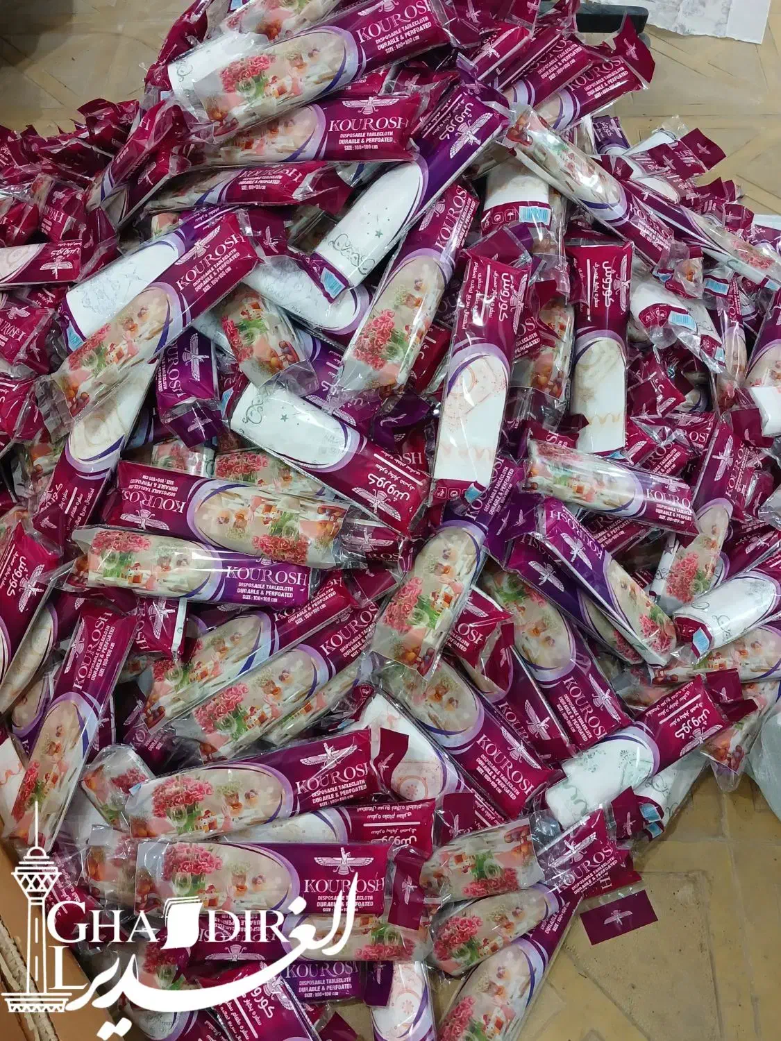 تولیدی انواع سفره یکبارمصرف الغدیر|ظروف نگهدارنده، پلاستیکی، یک‌بارمصرف|نورآباد, |دیوار