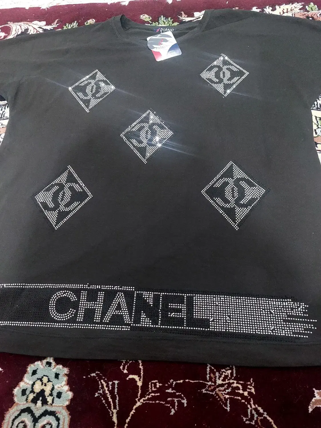 فروش تیشرت زنانه طرح چنل|لباس|دورود, |دیوار