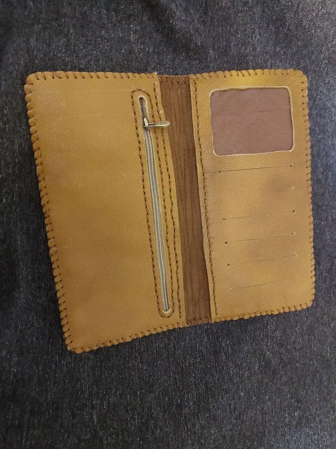 کیف پول چرم دست دوز|کیف، کفش، کمربند|خرم‌آباد, |دیوار