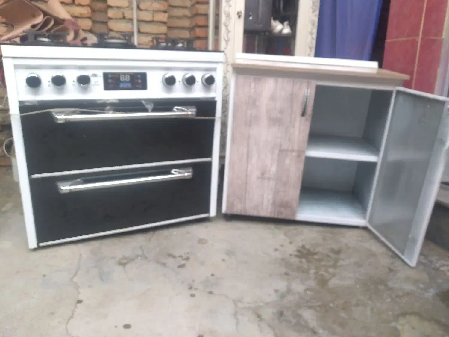 اجاق گاز و کابینت زیر سماور|اجاق گاز و لوازم برقی پخت‌وپز|پارس‌آباد, |دیوار