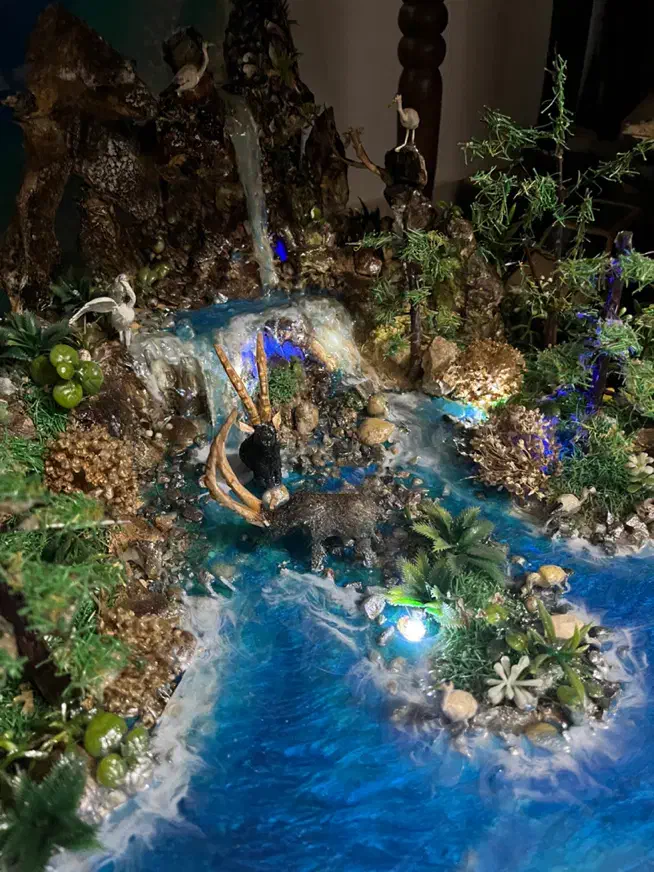 چراغ خواب رزینی طبیعت|چراغ خواب و آباژور|ارومیه, |دیوار