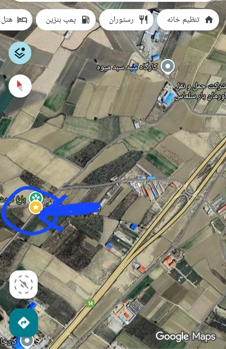 باغ و زمین طرف جاده تبریز روستاصدقیان فروش و معاوض|فروش دفتر صنعتی، کشاورزی، تجاری|سلماس, |دیوار