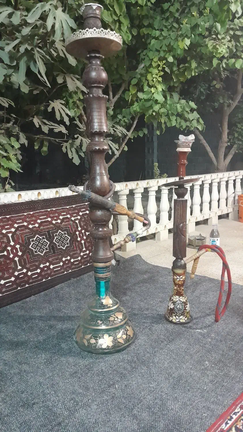 قلیان چوبی ارتفاع بلند بسیار شیک|صنایع دستی و سایر لوازم تزئینی|شاهدشهر, |دیوار