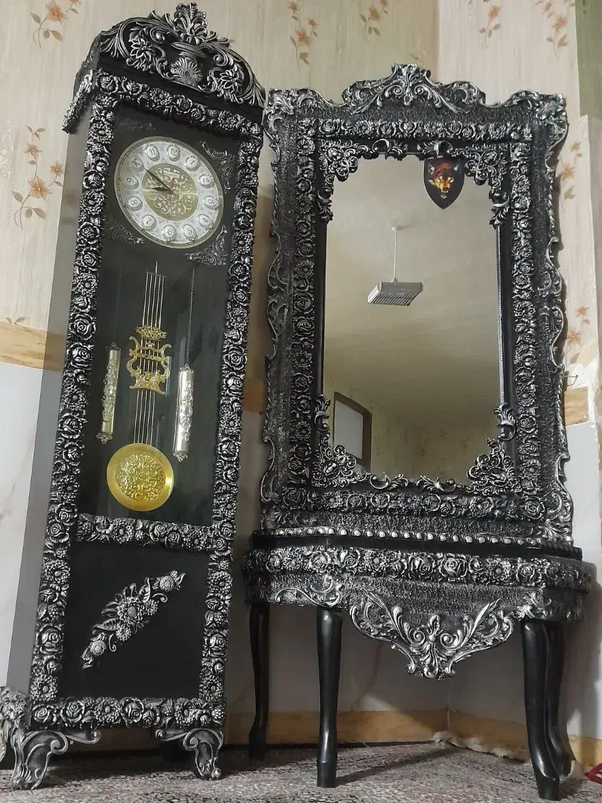 آینه کنسولی و ساعت|ساعت دیواری و تزئینی|کرمانشاه, |دیوار