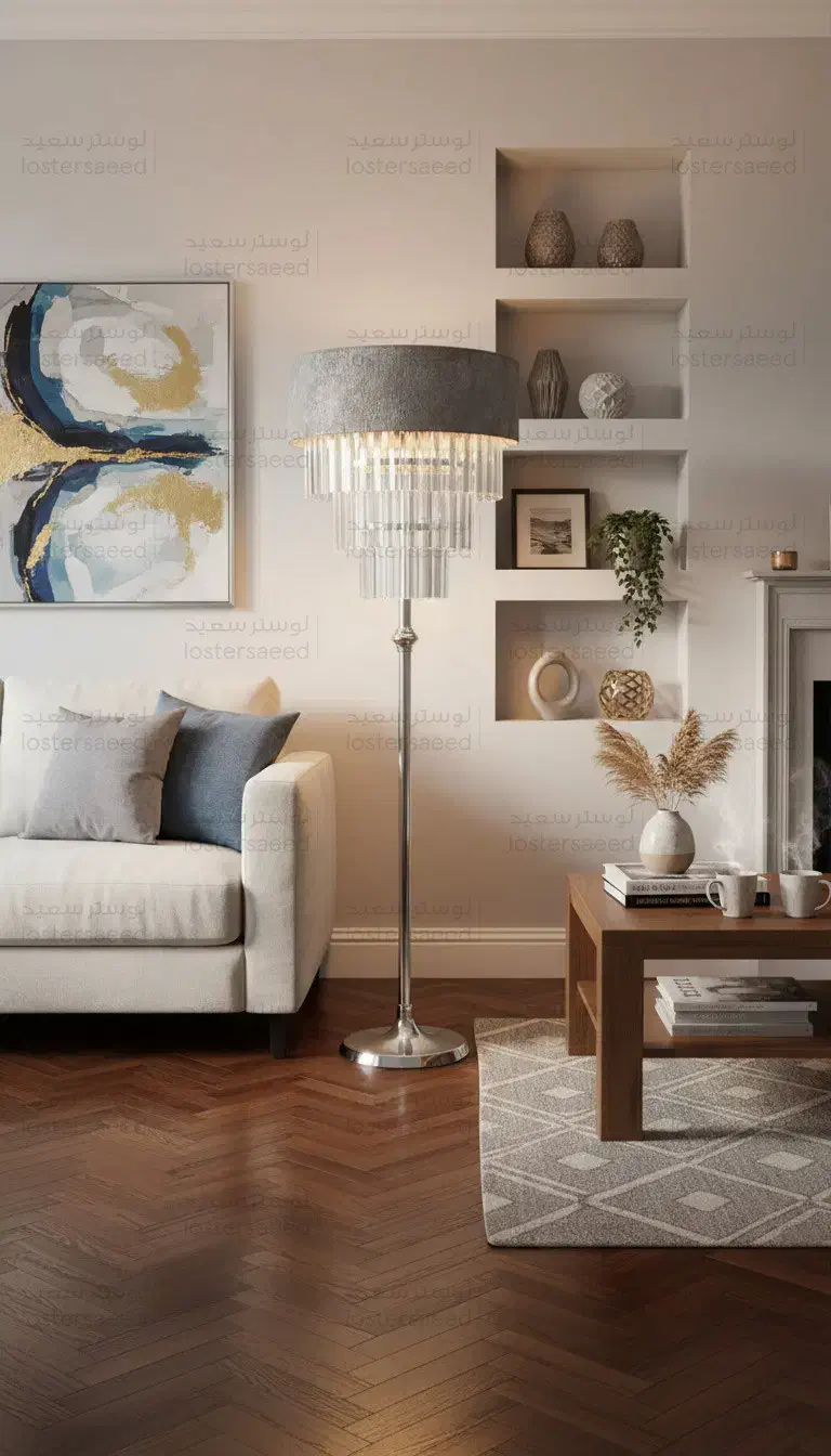 دو مدل لوستر ایستاده مدل آباژور کنارسالنی کریستالی|چراغ خواب و آباژور|تبریز, |دیوار