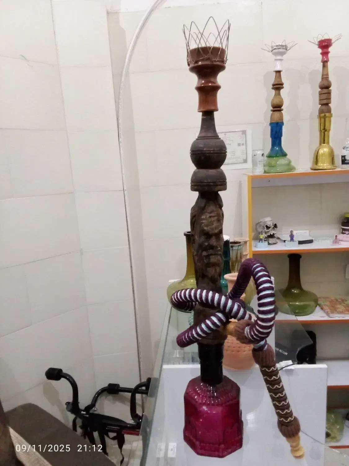 قلیان دوسیب تنه گردو|کلکسیون و سرگرمی|مبارکه, |دیوار