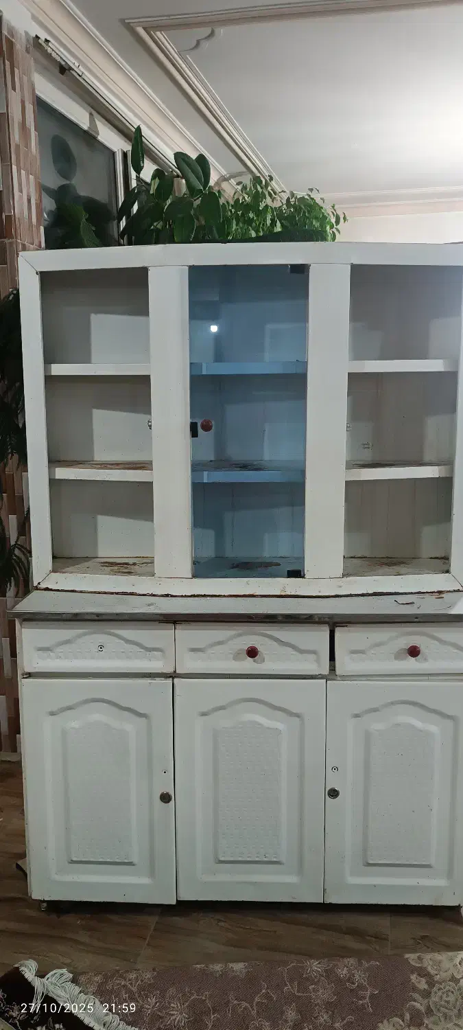 کابینت فلزی دو طبقه|کتابخانه، شلف، قفسههای دیواری|میاندوآب, |دیوار