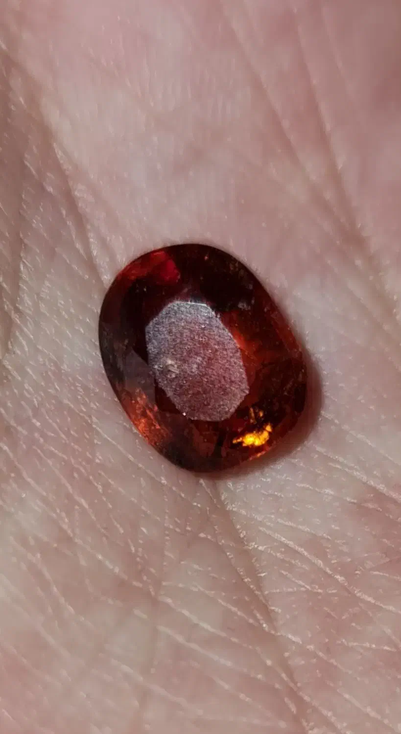 یاقوت آتشی(سرخ نارنجی)|جواهرات|اهواز, کمپلو جنوبی|دیوار