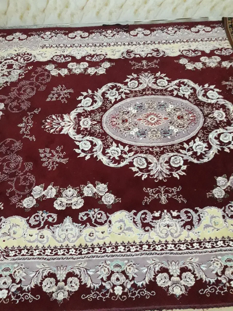 فرش ۳×۲ همراه یک دست پشتی|فرش|سنندج, |دیوار