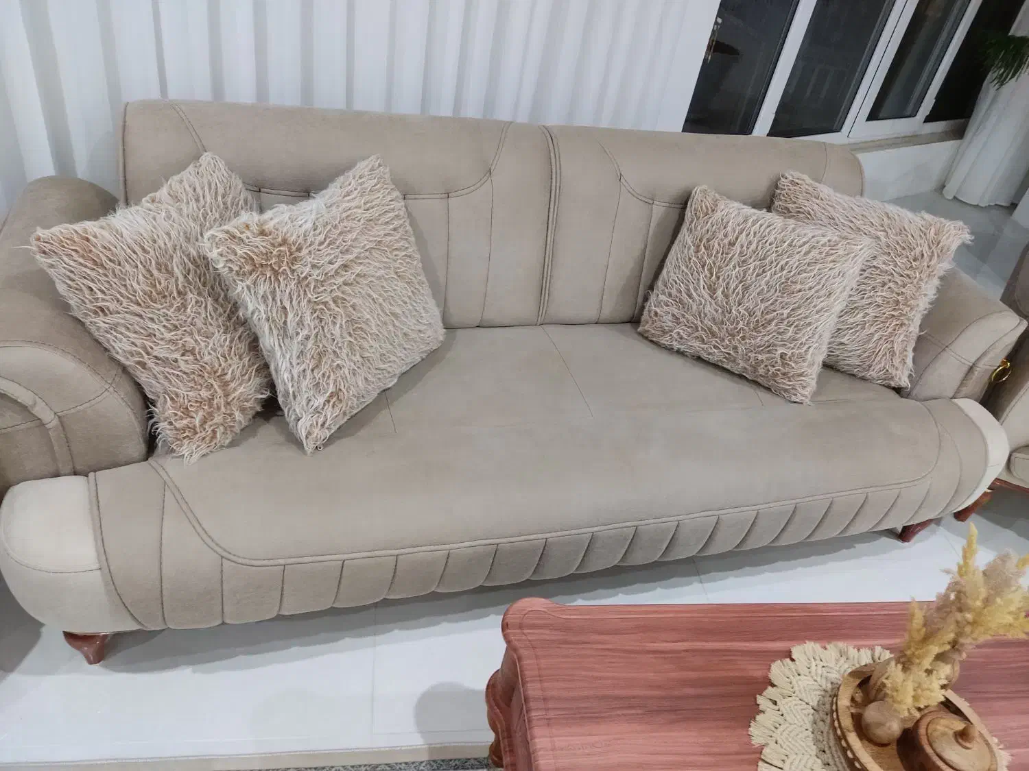 کاور کوسن خزدار چهار عدد بدون کوسن|رختخواب، بالش، پتو|مهاباد (آذربایجان غربی), |دیوار