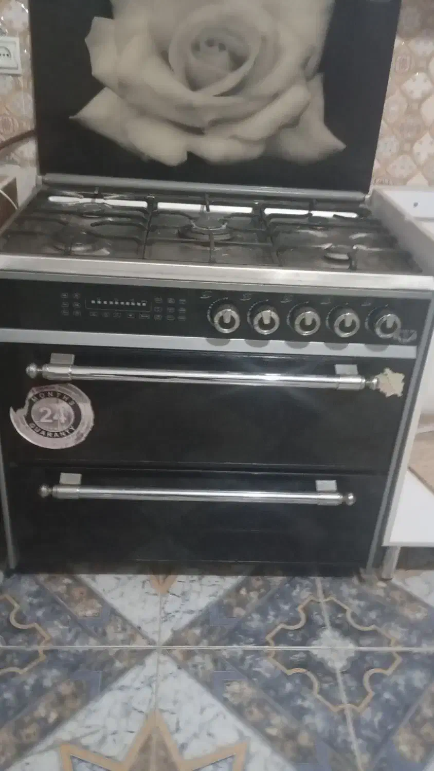 اجاق گاز پنج شعله استیل کامیاب|اجاق گاز و لوازم برقی پختوپز|مرودشت, رامجرد یک|دیوار