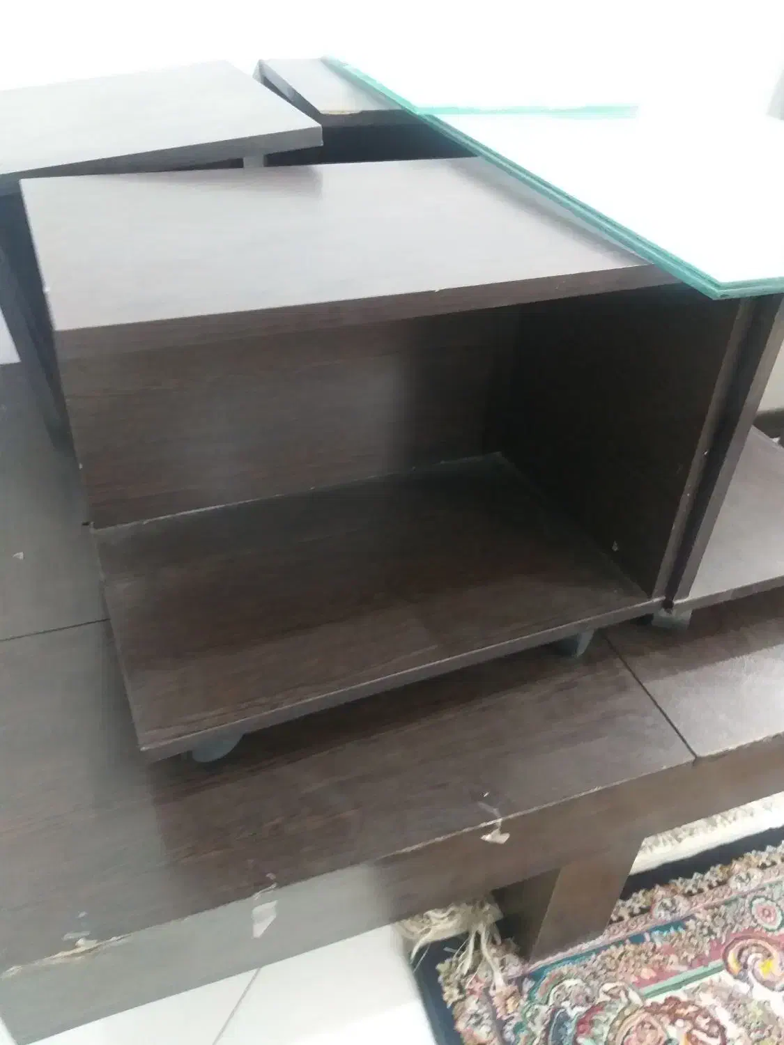 میز چهارتایی جلو مبلی که مره داخل خودش چهارتا|مبلمان خانگی و میز عسلی|مشهد, امام رضا (ع)|دیوار